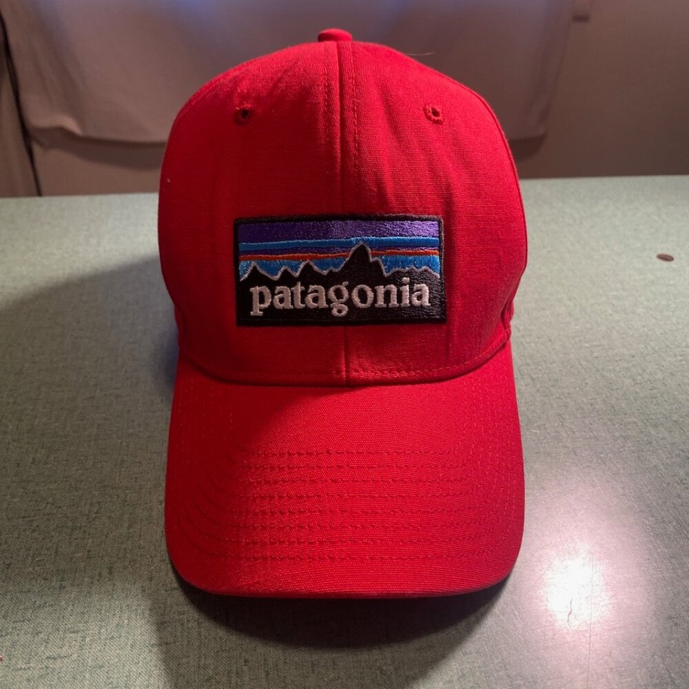 Red Patagonia Classic Logo Baseball Cap